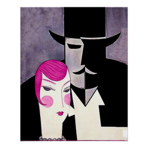 Art Deco-Magazincover Poster
