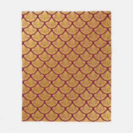 Art Déco Magenta Magenta Fleecedecke