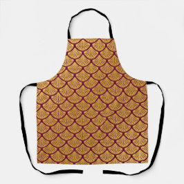 Art Déco Magenta Magenta Schürze