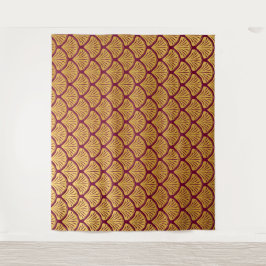 Art Déco Magenta Magenta Wandteppich