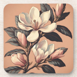 Art Deco Magnolia Untersetzer Set 6