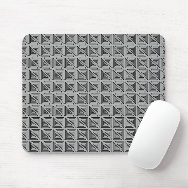 Art Deco Mazes Mousepad (Mit Mouse)