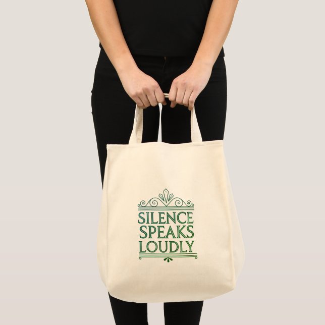Art Deco Message Grocery Tasche (Vorderseite (Produkt))