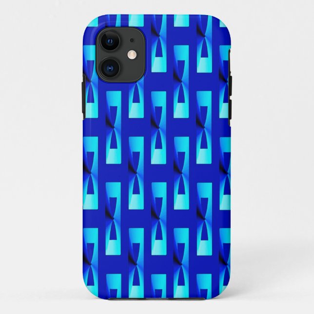 Art Deco Metallic Geometric - Cobalt Blue Case-Mate iPhone Hülle (Rückseite)