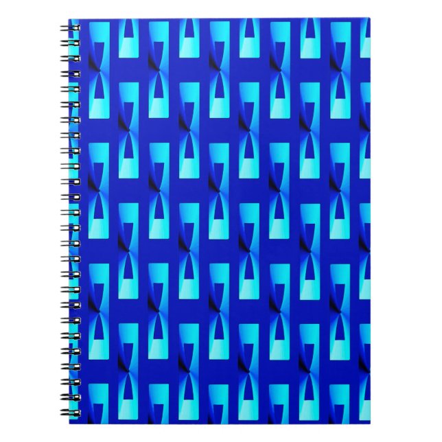Art Deco Metallic Geometric - Cobalt Blue Notizblock (Vorderseite)