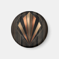 Art Deco Metallische Geometrische Eleganz