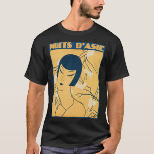 Art Deco Minimalistische Frau T-Shirt