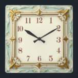 Art Deco Mint Quadratische Wanduhr<br><div class="desc">Großartiges Uhrendesign. Du wirst es wie andere Liebe bekommen. Sie können dieses Design auch für andere Produkte verwenden,  die Sie mögen,  oder Ihren Text anpassen und hinzufügen. Folgen Sie mir für mehr. Vielen Dank. Ich wünsche Ihnen einen schönen Tag.</div>