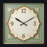 Art Deco Mint Quadratische Wanduhr<br><div class="desc">Großartiges Uhrendesign. Du wirst es wie andere Liebe bekommen. Sie können dieses Design auch für andere Produkte verwenden, die Sie mögen, oder Ihren Text anpassen und hinzufügen. Folgen Sie mir für mehr. Vielen Dank. Ich wünsche Ihnen einen schönen Tag.</div>