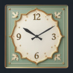 Art Deco Mint Quadratische Wanduhr<br><div class="desc">Großartiges Uhrendesign. Du wirst es wie andere Liebe bekommen. Sie können dieses Design auch für andere Produkte verwenden, die Sie mögen, oder Ihren Text anpassen und hinzufügen. Folgen Sie mir für mehr. Vielen Dank. Ich wünsche Ihnen einen schönen Tag.</div>