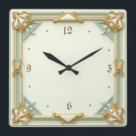 Art Deco Mint Quadratische Wanduhr<br><div class="desc">Großartiges Uhrendesign. Du wirst es wie andere Liebe bekommen. Sie können dieses Design auch für andere Produkte verwenden,  die Sie mögen,  oder Ihren Text anpassen und hinzufügen. Folgen Sie mir für mehr. Vielen Dank. Ich wünsche Ihnen einen schönen Tag.</div>