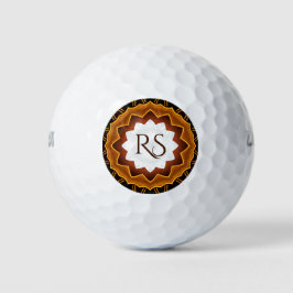 Art Deco Mit Monogramm Golfplätze Golfball