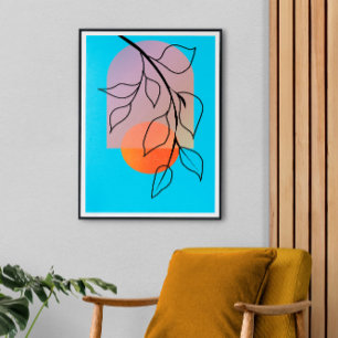 Art Déco Mitte des Jahrhunderts, fertig gestellt Leinwanddruck