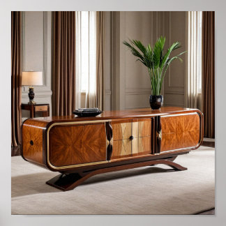Art Deco Möbel Poster