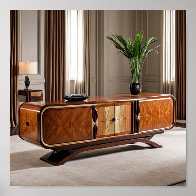 Art Deco Möbel Poster (Vorne)