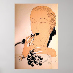 Art Deco Mode der 1930er Jahre Poster