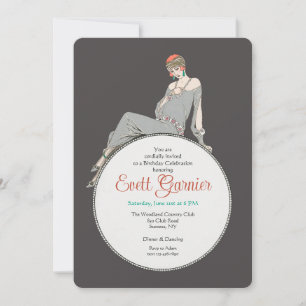 Art Deco Mode Einladung