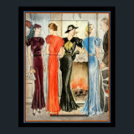 Art Deco Mode Print 16 x 20 Poster<br><div class="desc">1923 Art Deco Fashion Print 16 x 20</div>