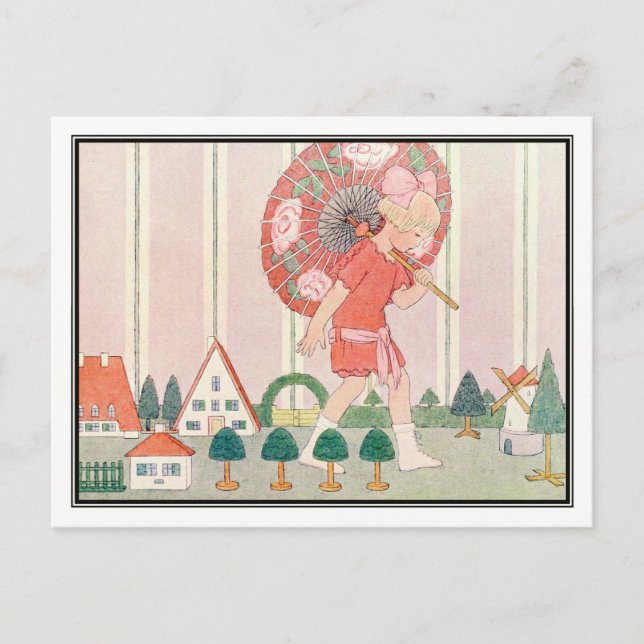 Art Deco Model City by H. Willebeek Le Mair Postkarte (Vorderseite)