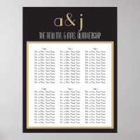 Art Deco Monogram Wedding Chart 2