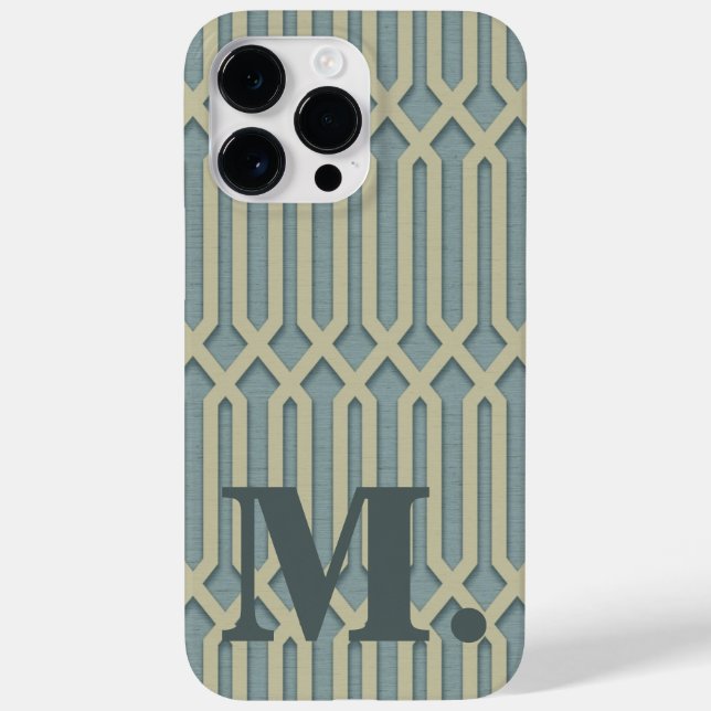 Art Deco Monogramm Anfangsbuchstabe iPhone / iPad- Case-Mate iPhone Hülle (Rückseite)
