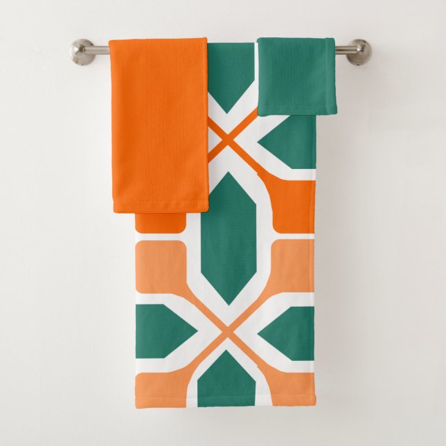 Art Deco Mosaik Badetuch Set (Insitu)