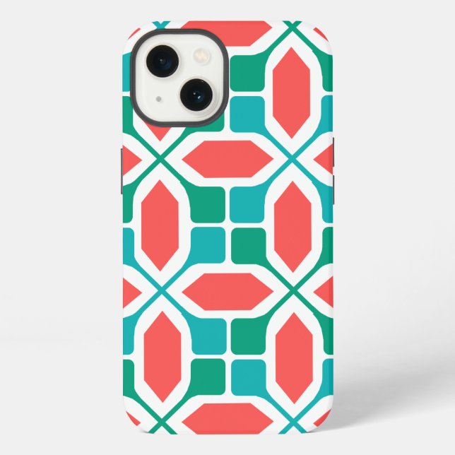 Art Deco-Mosaik  iPhone Hülle (Rückseite)