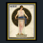 Art Deco Motor Magazine Cover 16 x 20 Poster<br><div class="desc">Motor Magazine cover January 1924- 16 x 20</div>