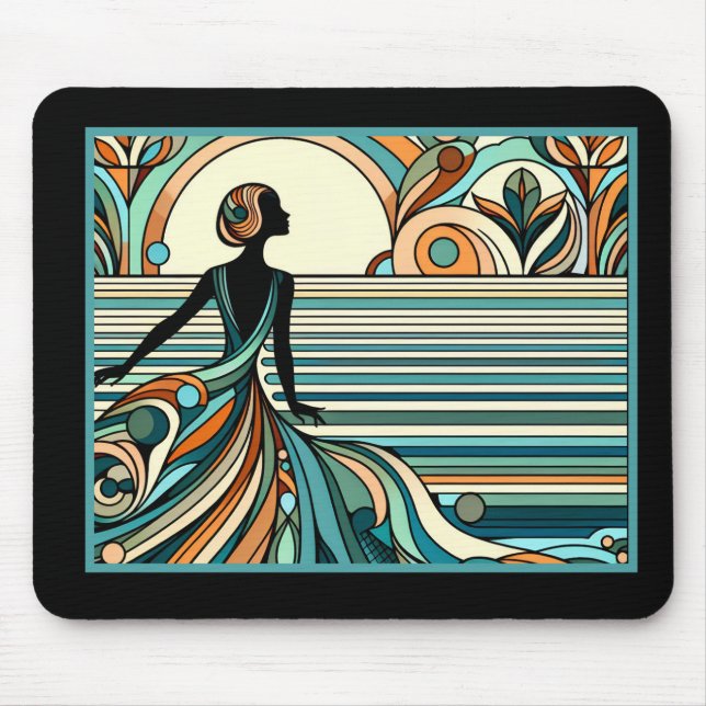 Art Deco Mouse Pad Mousepad (Vorne)