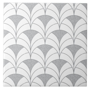 Art Deco Muschel Muster Fliese