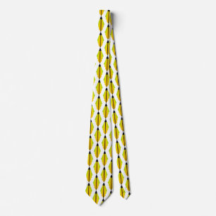 Art Deco-Muster 3 in Zitrone und Limette Krawatte