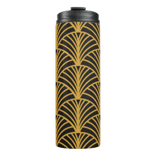 Art-Deco-Muster. Dekoration Thermosbecher