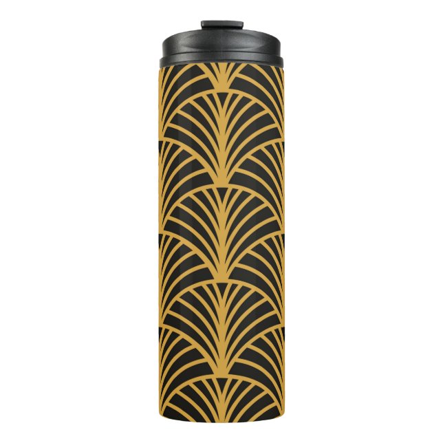 Art-Deco-Muster. Dekoration  Thermosbecher (Vorderseite)