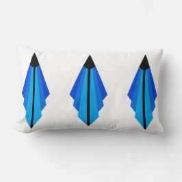 Art Deco Muster in der Blues Lendenkissen
