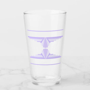 Art Deco Muster in Lila Glas