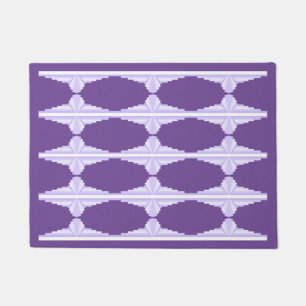 Art Deco Muster in Lilac Fußmatte