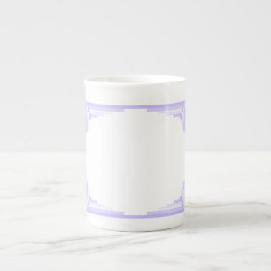 Art Deco Muster in Lilac Prozellantasse