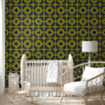 Art-Deco-Muster in Olive und Schwarz Tapete<br><div class="desc">Diese einzigartige Tapete zeichnet sich durch ein klassisches Art Déco-Muster in Olive und Schwarz aus. Das Vintage geometrische Design,  das von Alma Wad geschaffen wurde,  verleiht jedem Zimmer eine Touch von Eleganz und Eleganz,  und ist somit die ideale Wahl für alle,  die zeitlosen Stil und faszinierende Kunst schätzen.</div>