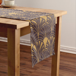 Art Deco-Muster mit fächerförmigen Motiven  Kurzer Tischläufer