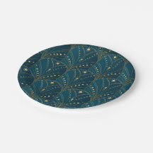 Art-Deco-Muster mit goldenen geometrischen Formen