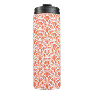 Art Deco Muster mit Skalenmotiven. Thermosbecher