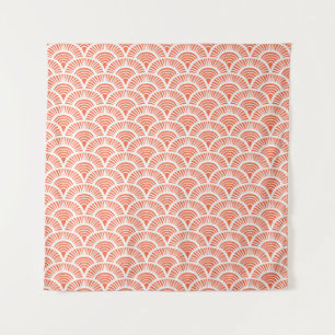Art Deco Muster mit Skalenmotiven. Wandteppich