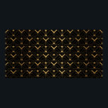 Art Deco Muster. Nahtlose schwarze und goldene Bac Poster<br><div class="desc">Art Deco Muster. Nahtloser Schwarz-Gold Hintergrund. Dreieckskalen oder Muscheln-Ornamente. Minimalistische geometrische Konstruktion. Vintage Linien. Motive aus den 1920-30er Jahren. Luxus-Vintage Illustration</div>