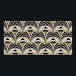 Art Deco Muster. Vintages Gold Schwarz-weiß Poster<br><div class="desc">Art Deco Muster. Vintager goldfarbener Schwarz-weißer Hintergrund. Luxuriöses,  nahtloses Dekor. Roaring-Zwanzigermotiv</div>
