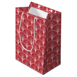 Art Deco Muster Weihnachten Mittlere Geschenktüte