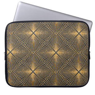 Art Deco Nahtlose geometrische Muster. Elegant Wal Laptopschutzhülle