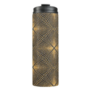 Art Deco Nahtlose geometrische Muster. Elegant Wal Thermosbecher