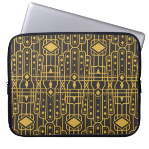 Art Deco nahtlose luxuriöse geometrische Muster. G Laptopschutzhülle