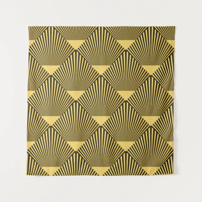 Art Deco nahtlose Muster. Dekoration. Wandteppich (Vorderseite)