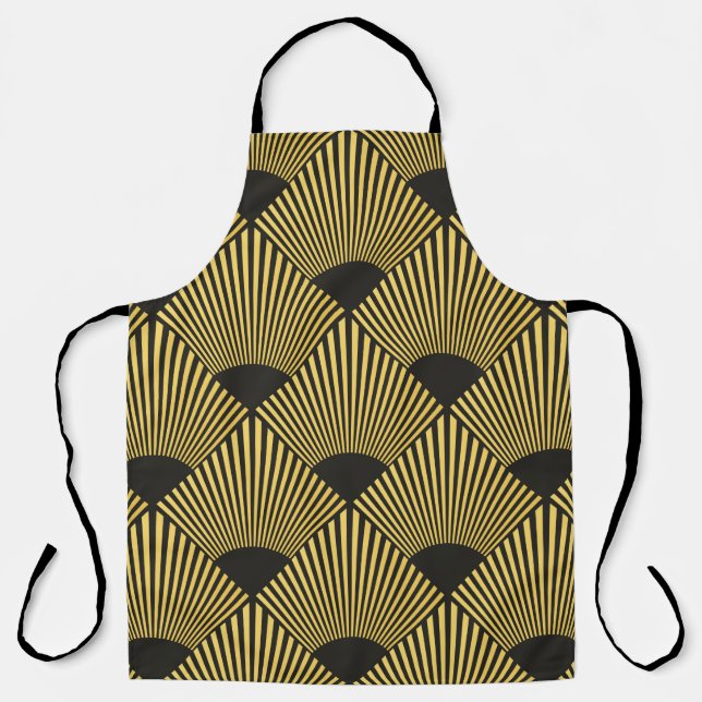 Art Deco nahtloses Muster Schürze (Vorderseite)